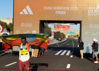 Historic Victory at the Men’s Elite 2025 Dubai Marathon