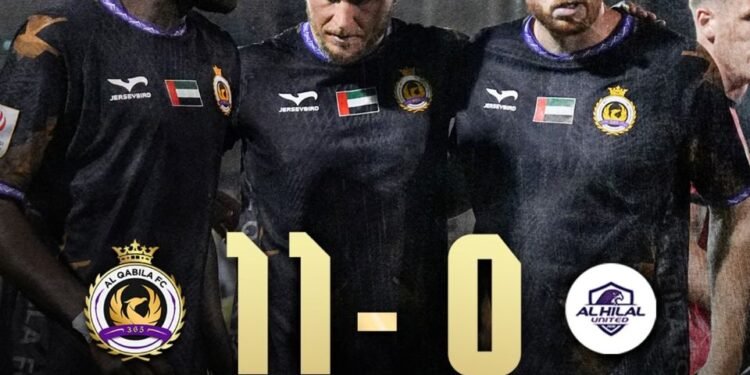 Al Qabila Demolishes Al Hilal United FC 11-0 in a Record-Breaking Display