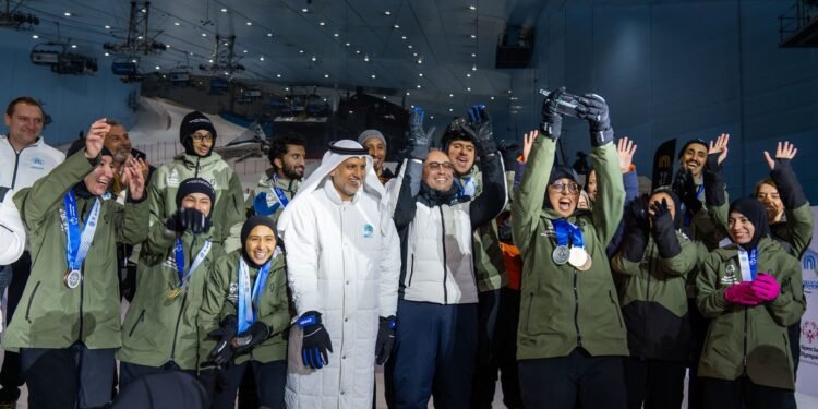 UAE Athletes from Special Olympics World Winter Games Turin 2025  Celebrate Homecoming at Ski Dubai